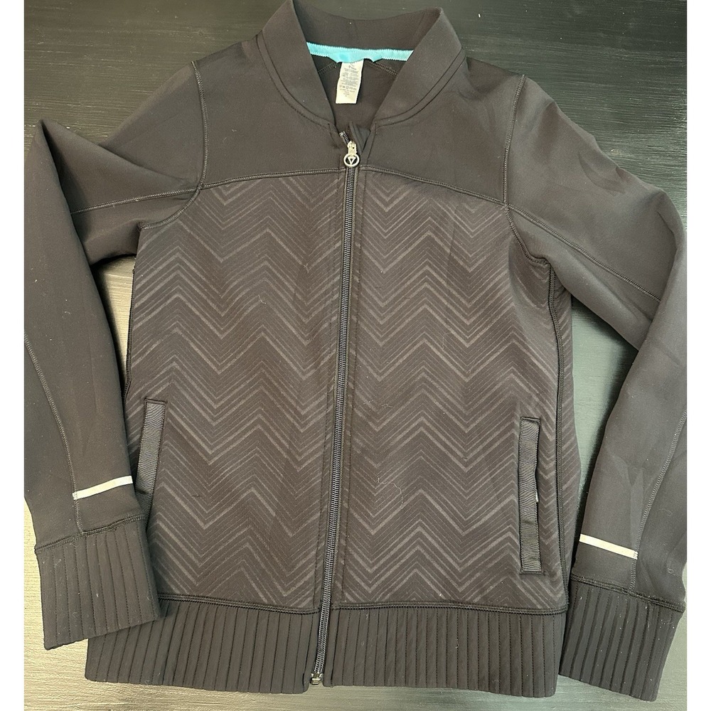 ivivva by lululemon Black Zip Up Jacket* Size 14